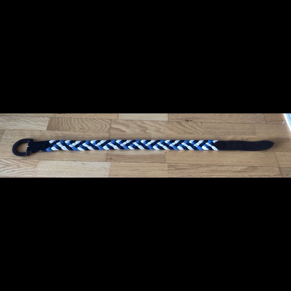 HUGO by Hugo Boss suede and cotton braided belt (S) made in Italy. - Picture 8 of 8